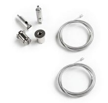 ALU kabel ophangsysteem voor LED profiel, XL306ALU, XL306WIT, XL306ZWART, XL340ALU, XL340WIT, XL340ZWART- kabels voor LED profiel - ALU