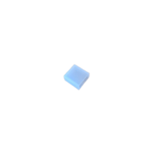 Eindkap neonflex 4 x 8mm met kabeldoorvoer wit/opaal - 1 stuk