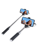 Earldom Black Selfie Stick with 3.5 jack - 100 cm extendable - Earldom