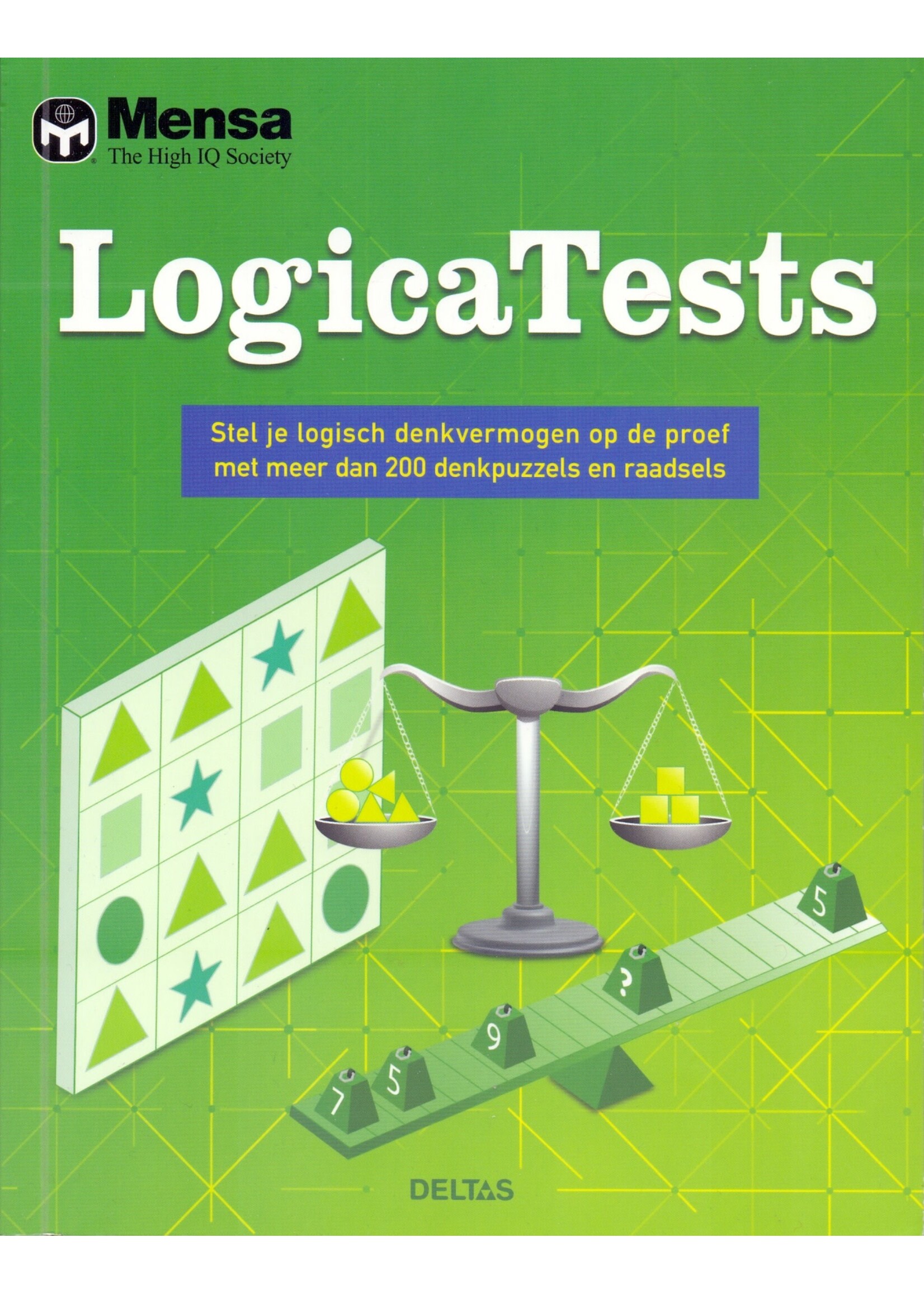 Boek LogicaTests - Stel je logisch denkvermogen op de proef met meer dan 200 denkpuzzels en raadsels - Deltas/Chantecler - 9789044752656