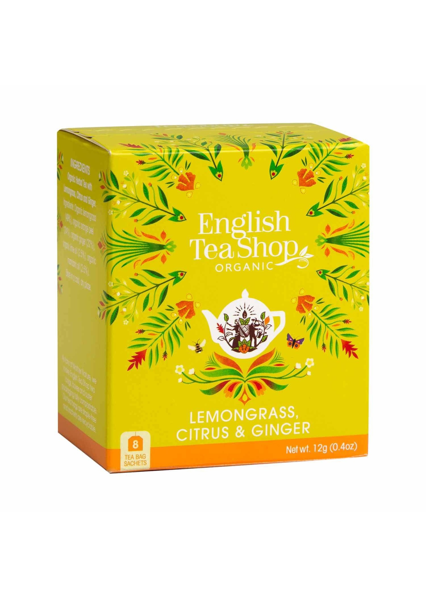 English Tea Shop Biologische thee LEMONGRASS, CITRUS & GINGER, 8 theezakjes, English Tea Shop 680275062868