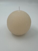 26-Luz-rustieke bolkaars 10cm-aspergewit