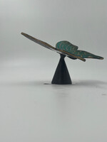 UBR2728-petite urne 'Papillon' vert