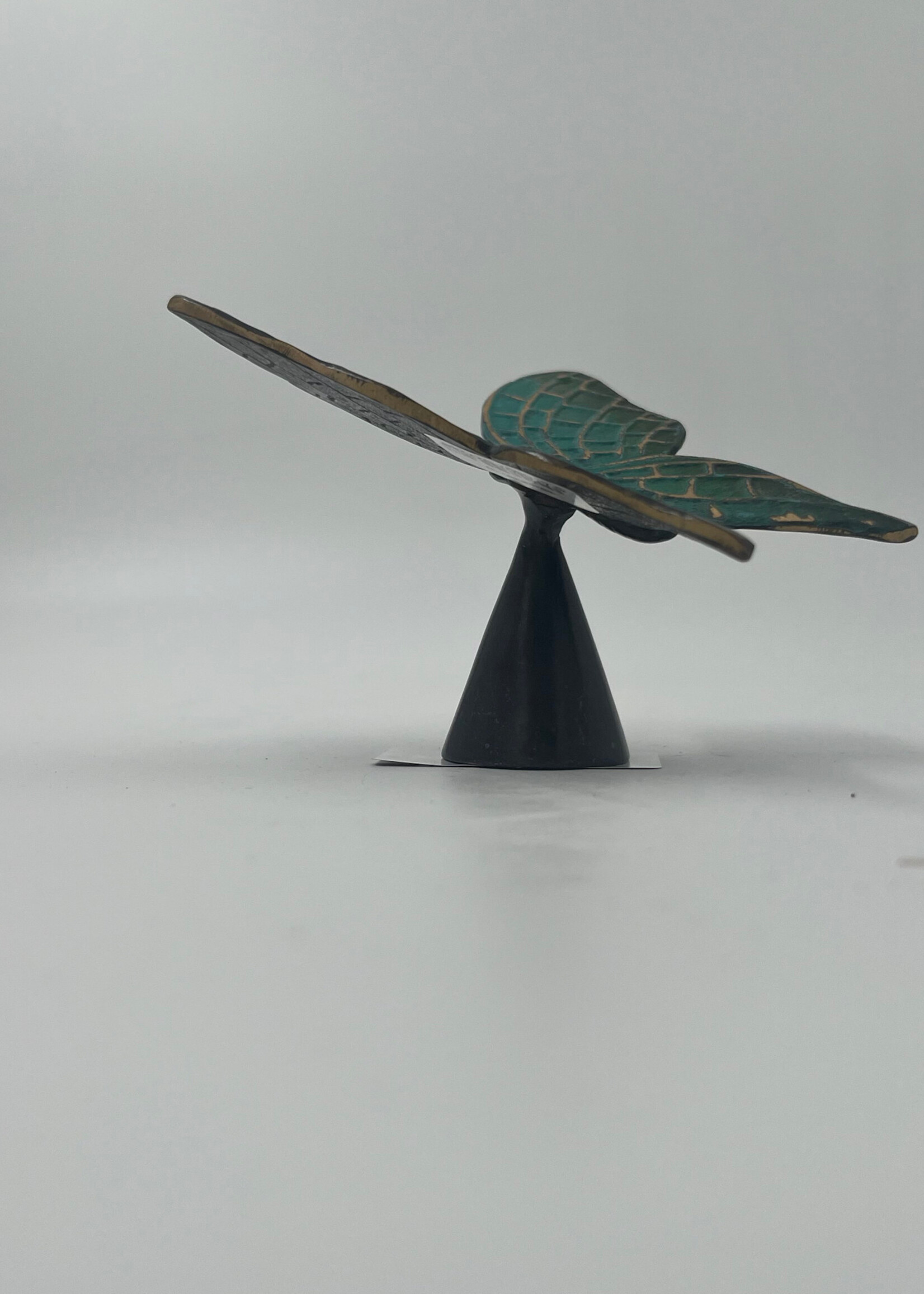 26-West-mini urne vlinder brons UBR2728-groen