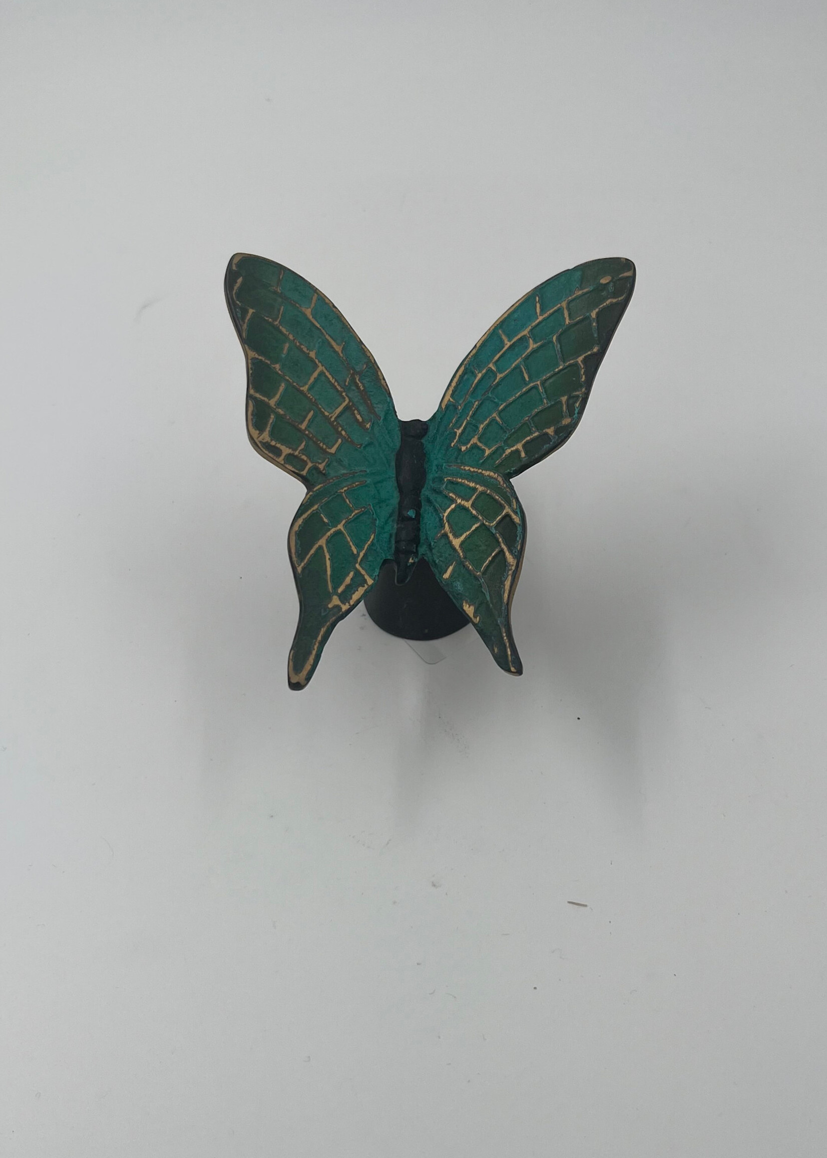 26-West-mini urne vlinder brons UBR2728-groen