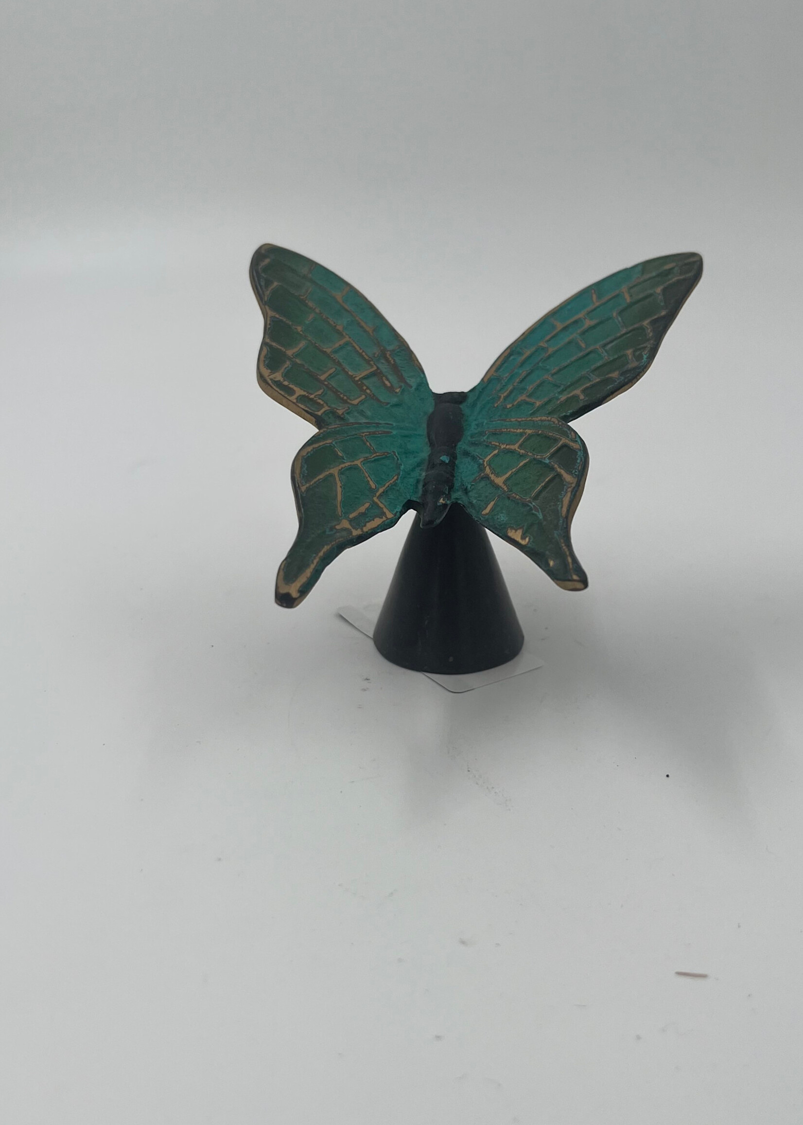 26-West-mini urne vlinder brons UBR2728-groen