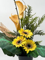 26-Pres-Vaas - zonnebloemen