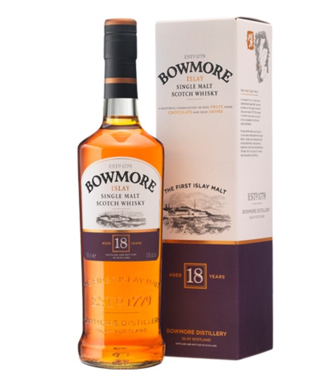 Bowmore 18 years single malt whisky