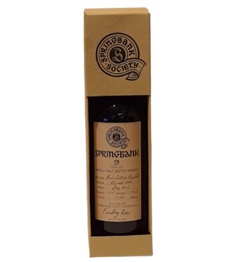 Springbank 2007 9 years old Society Bottling