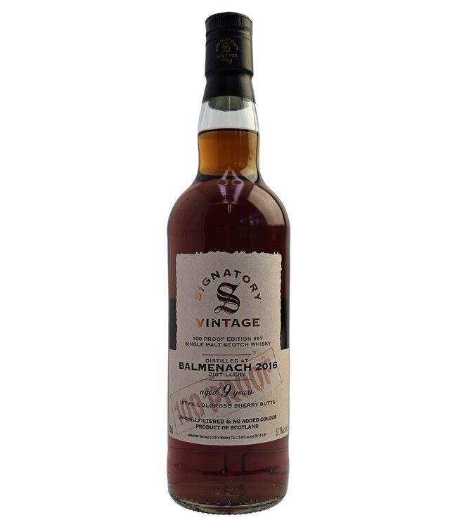 Signatory Signatory Vintage 100 proof Balmenach 2016 #57