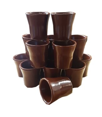 Stenen drinkbeker "Napje" bruin taps