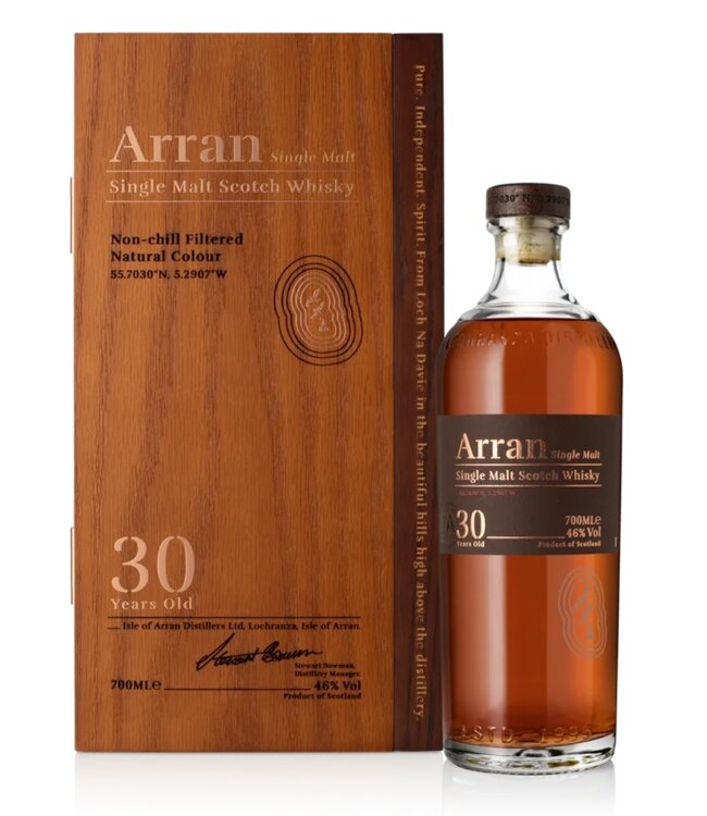 Arran 30 years Sherry Hogshead First Years