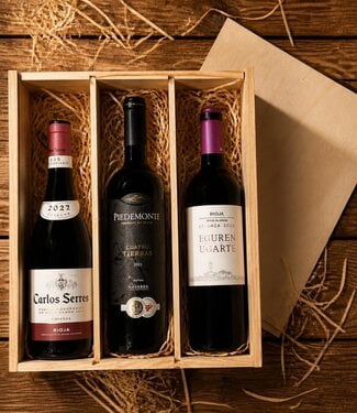 Wijngeschenk Spaanse Crianza 3 fles in kist