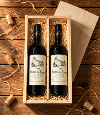 Chateau de Roques Wijngeschenk Chateau de Roques St. Emilion 2 flessen in kist
