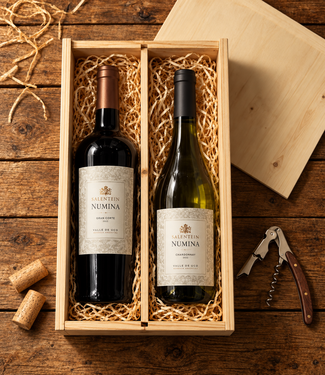 Salentein Wijngeschenk Salentein Numina Gran Corte en Chardonnay 2 flessen in kist
