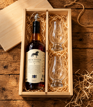 Frysk Hynder Whiskykist Frysk Hynder Silver met 2 Glencairn glazen