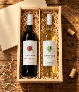 Norabuena Wijngeschenk Norabuena Tempranillo en Macabeo 2 flessen in kist