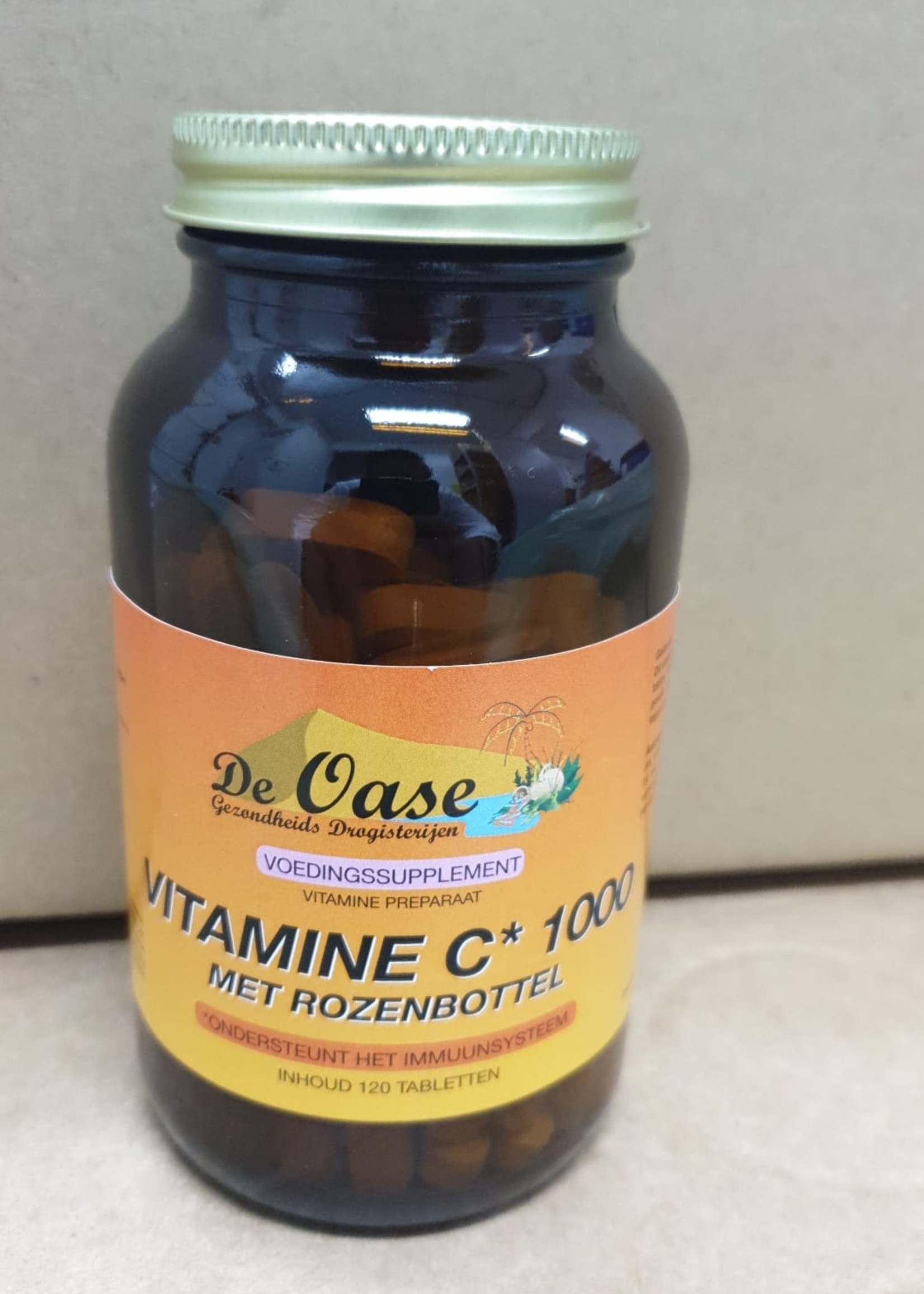 De Oase voedingssupplementen Vitamine C* 1000 met rozenbottle
