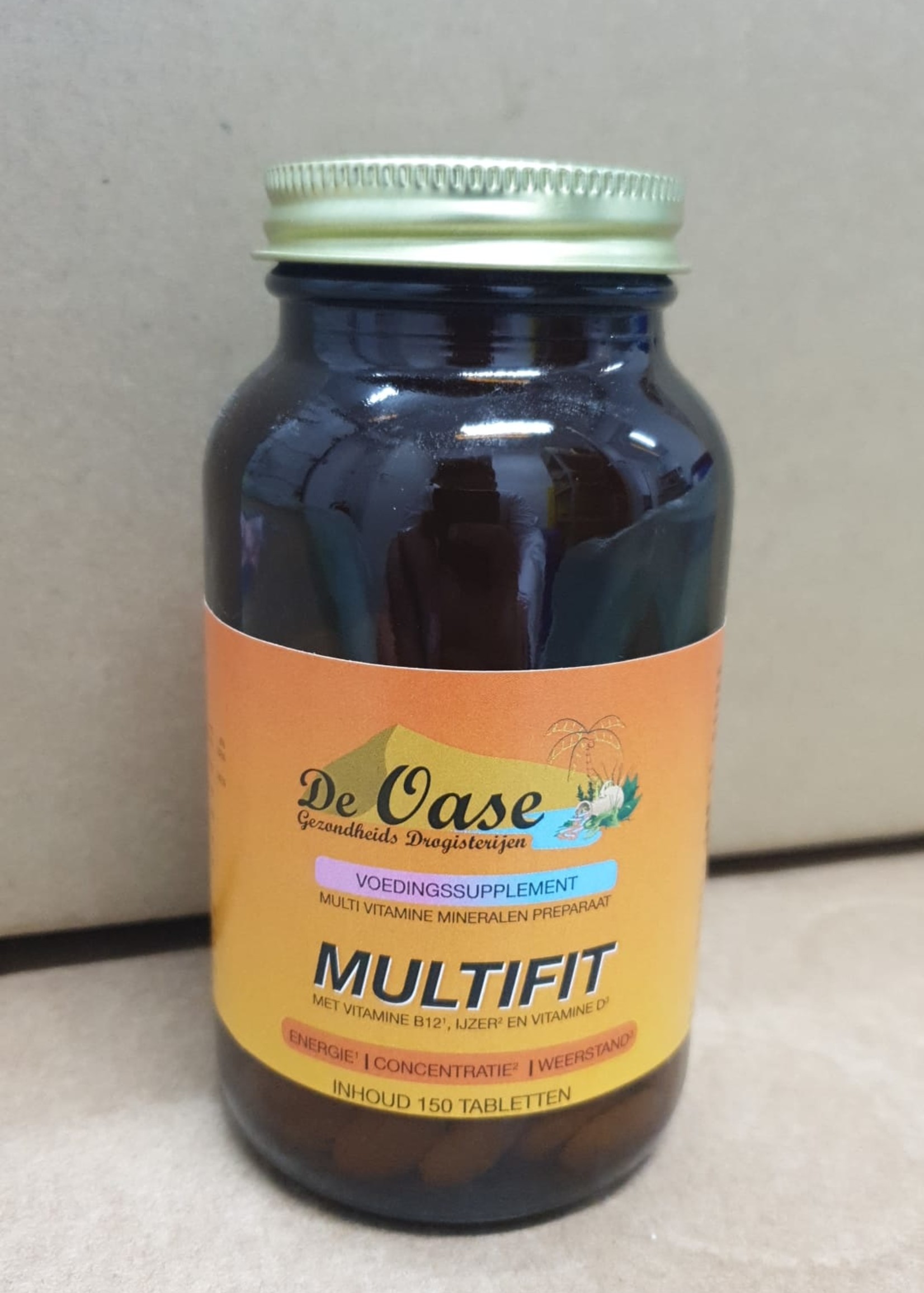 De Oase voedingssupplementen Multifit met vitamine b12¹, ijzer² en vitamine D³