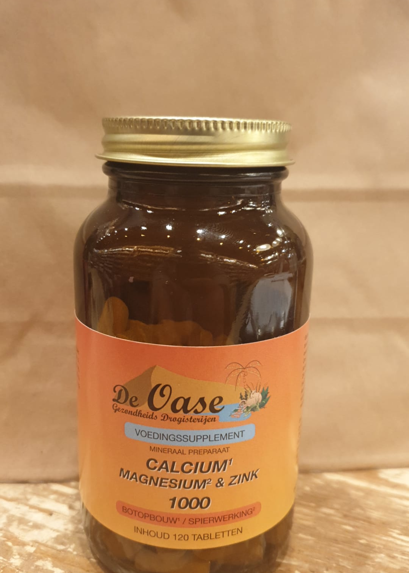 De Oase voedingssupplementen Calcium¹ magnesium² & zink 1000