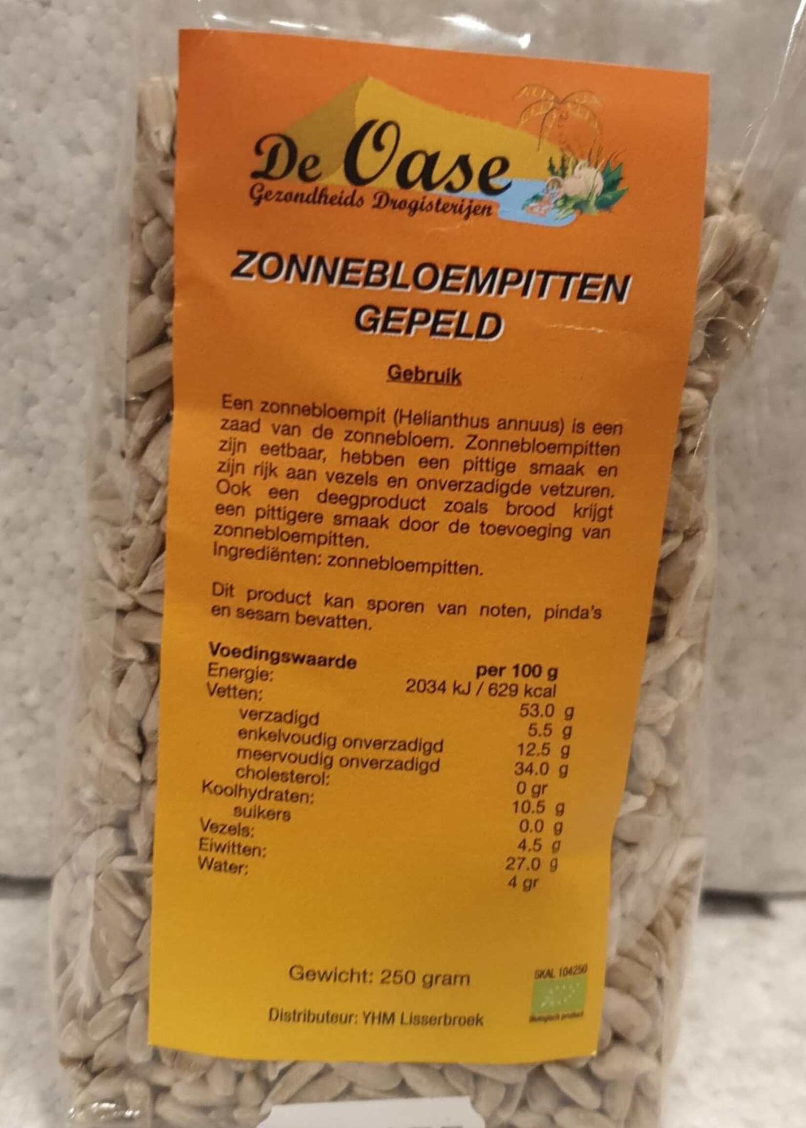 De Oase voedingssupplementen Zonnebloempitten gepeld