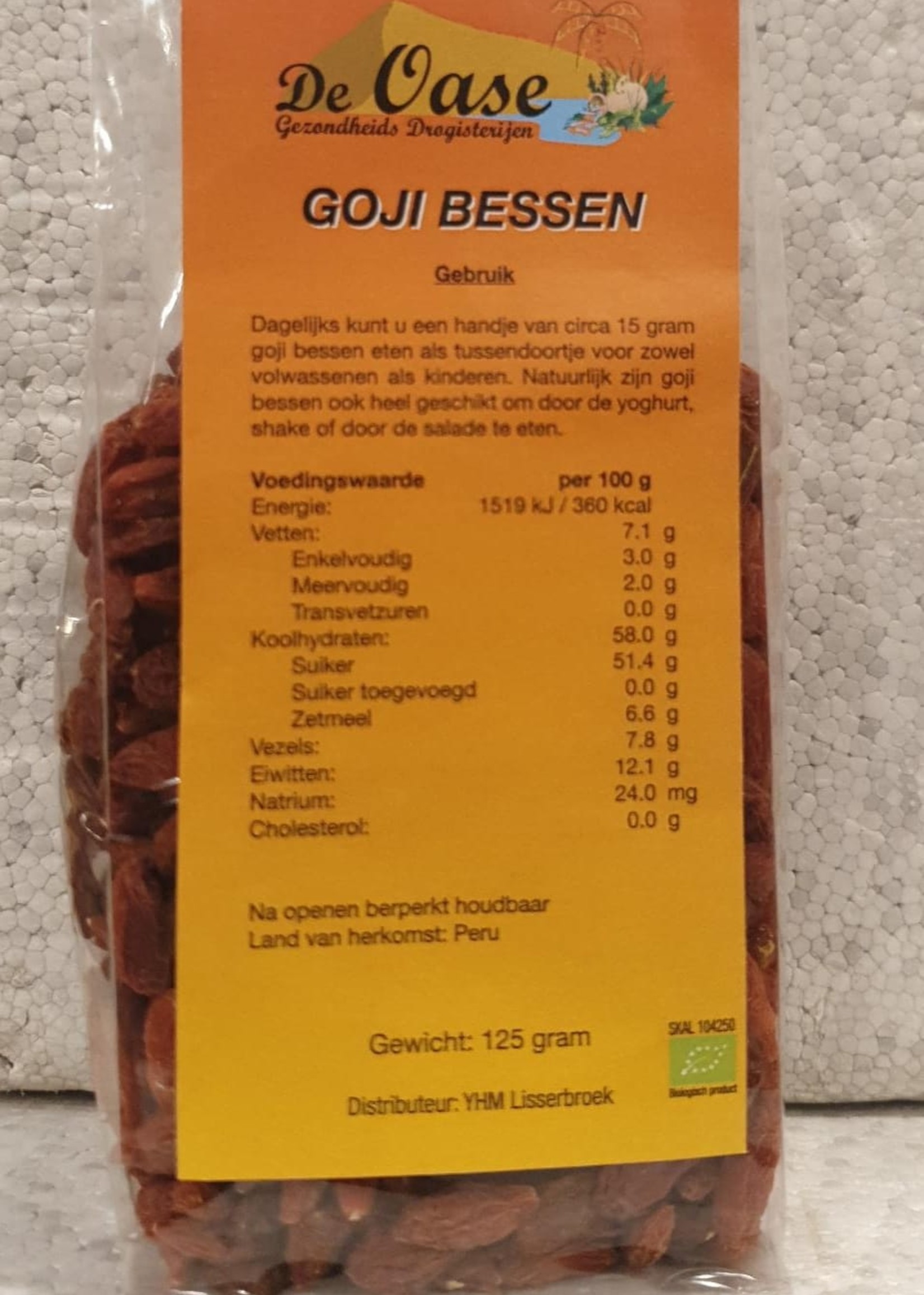 De Oase voedingssupplementen Goji Bessen