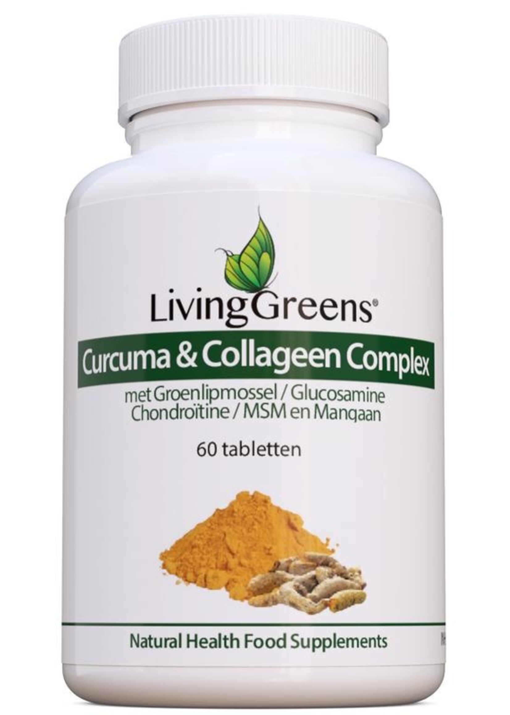 Livinggreens Curcuma & collageen complex Livinggreens 60tb