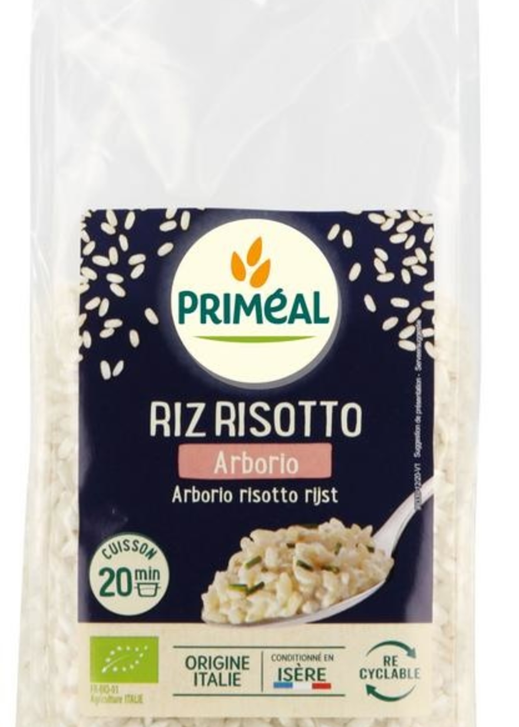 Primeal Witte risotto rijst Arborio bio Primeal 500g