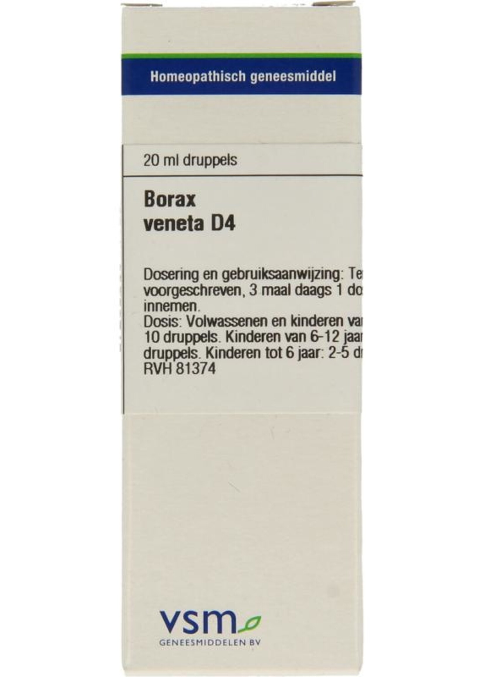 VSM Borax veneta D4 VSM 20ml