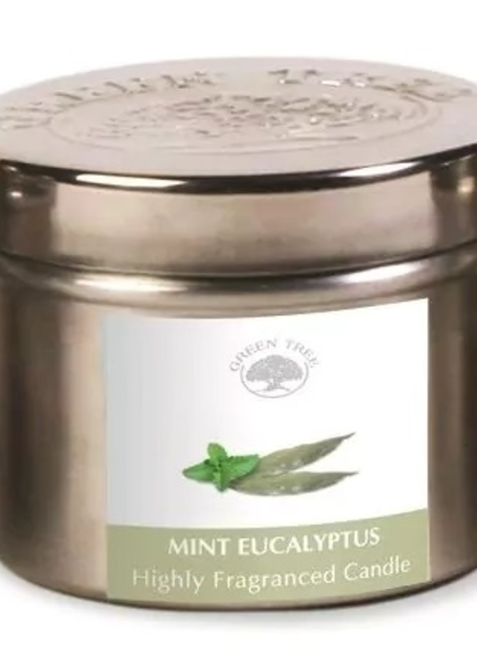 Green Tree Geurkaars mint eucalyptus Green Tree 150g