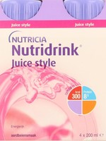 Nutridrink Juice style aardbei 200ml Nutridrink 4st
