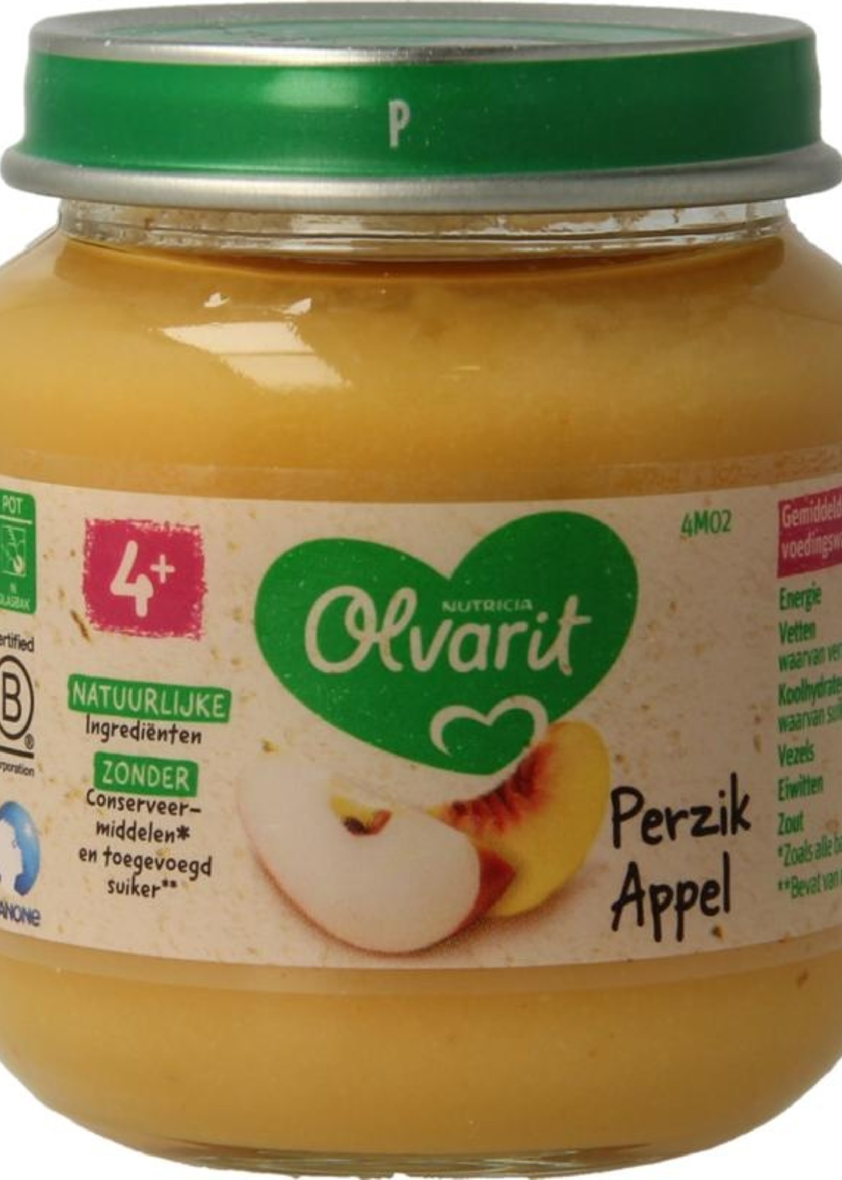 Olvarit Perzik appel 4M02 Olvarit 125g