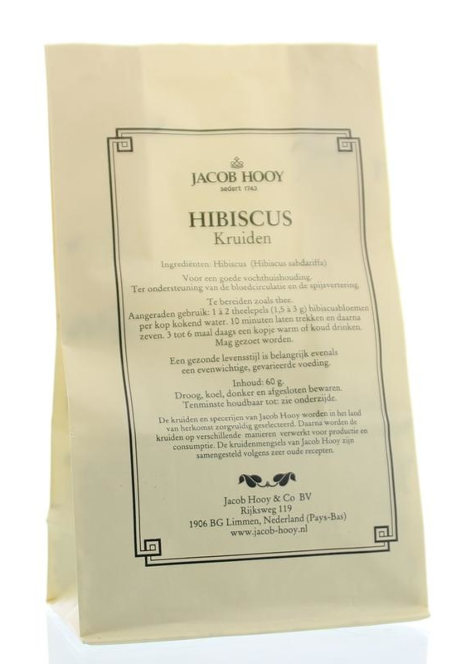 Jacob Hooy Hibiscus (geel zakje) Jacob Hooy 60g