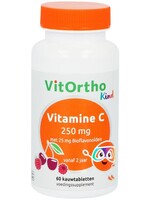 Vitortho Vitamine C 250 mg met 25 mg bioflavonoiden (kind) Vitortho 60kt