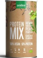 Purasana Protein mix pea sunflower hemp cacao vegan bio Purasana 400g