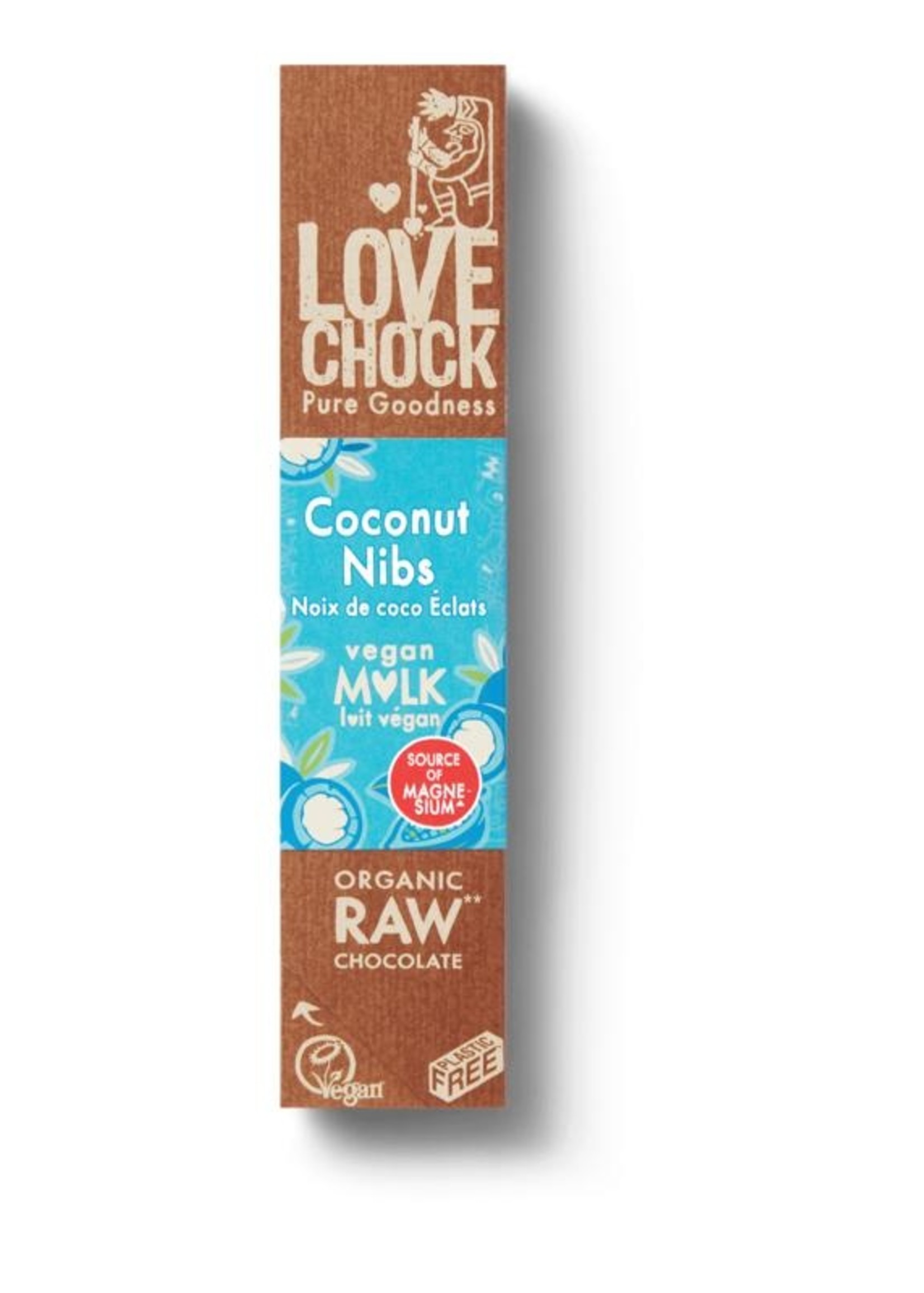 Lovechock M'lk coconut nibs bio Lovechock 40g