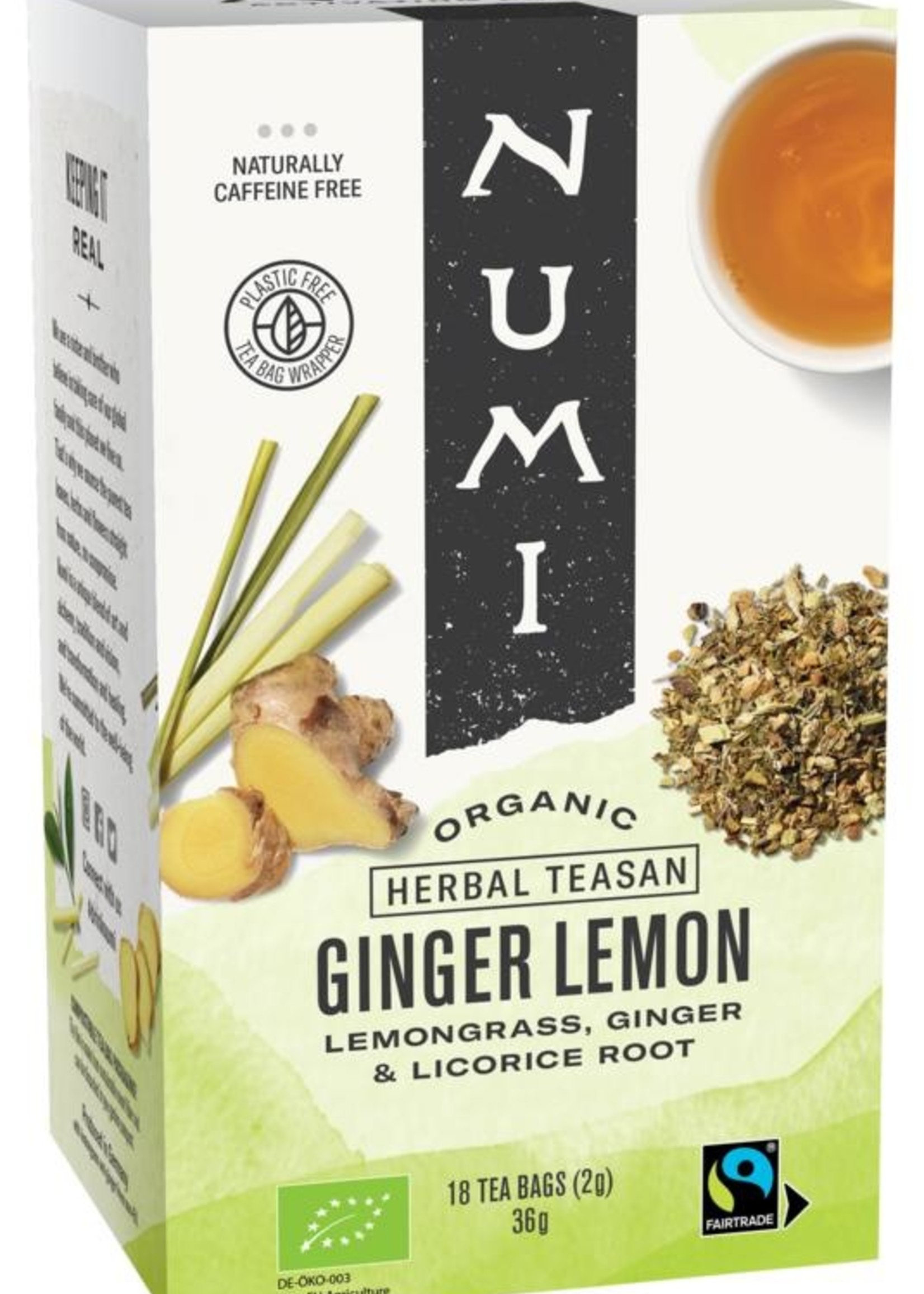 Numi Green tea ginger lemon bio Numi 18bui