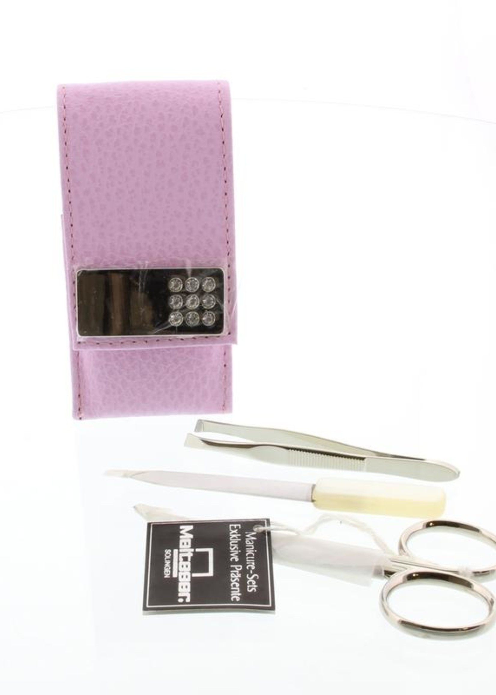 Malteser Zaketui 3-delig runderleer roze Malteser 1st