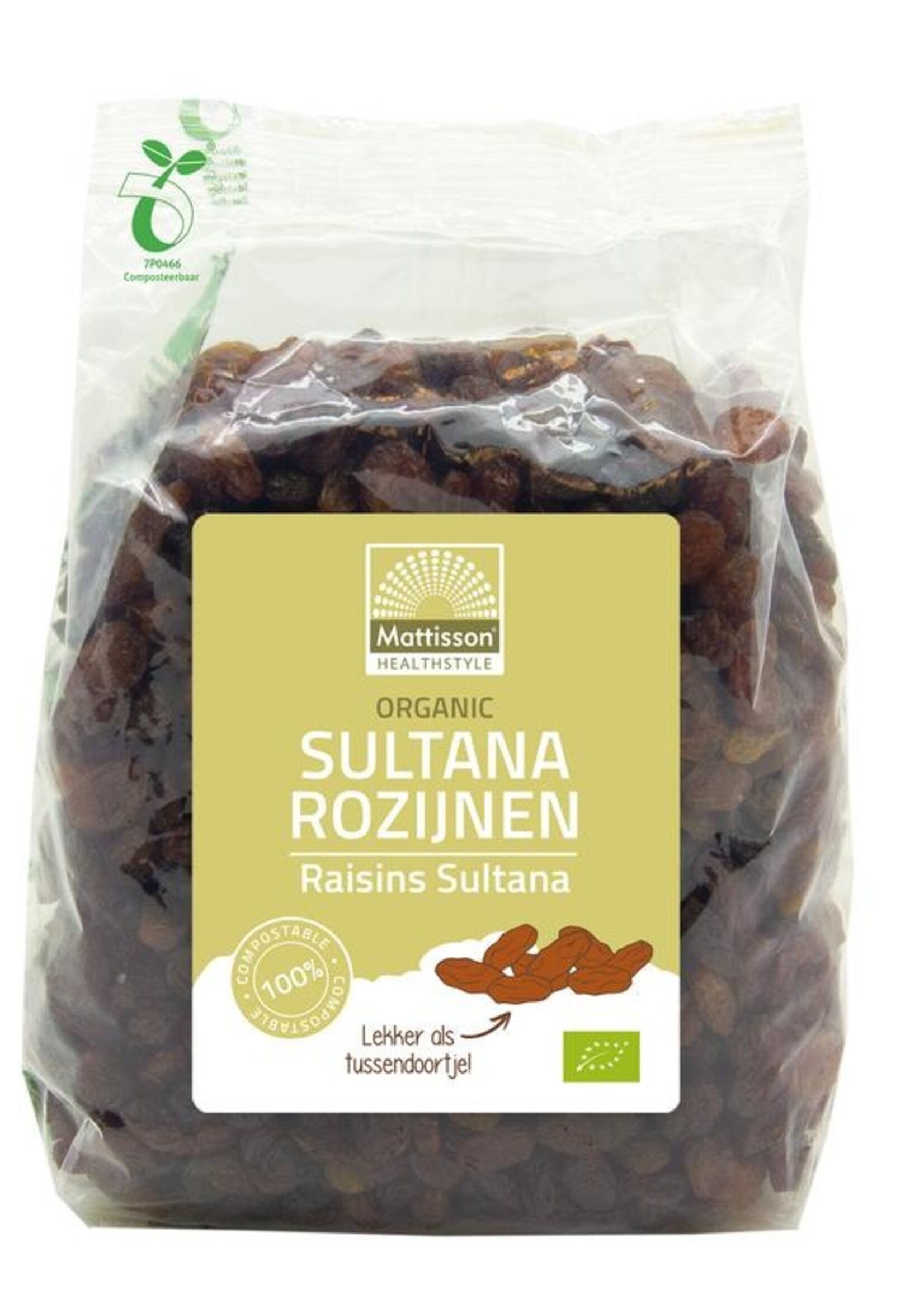 Mattisson Sultana rozijnen bio Mattisson 500g