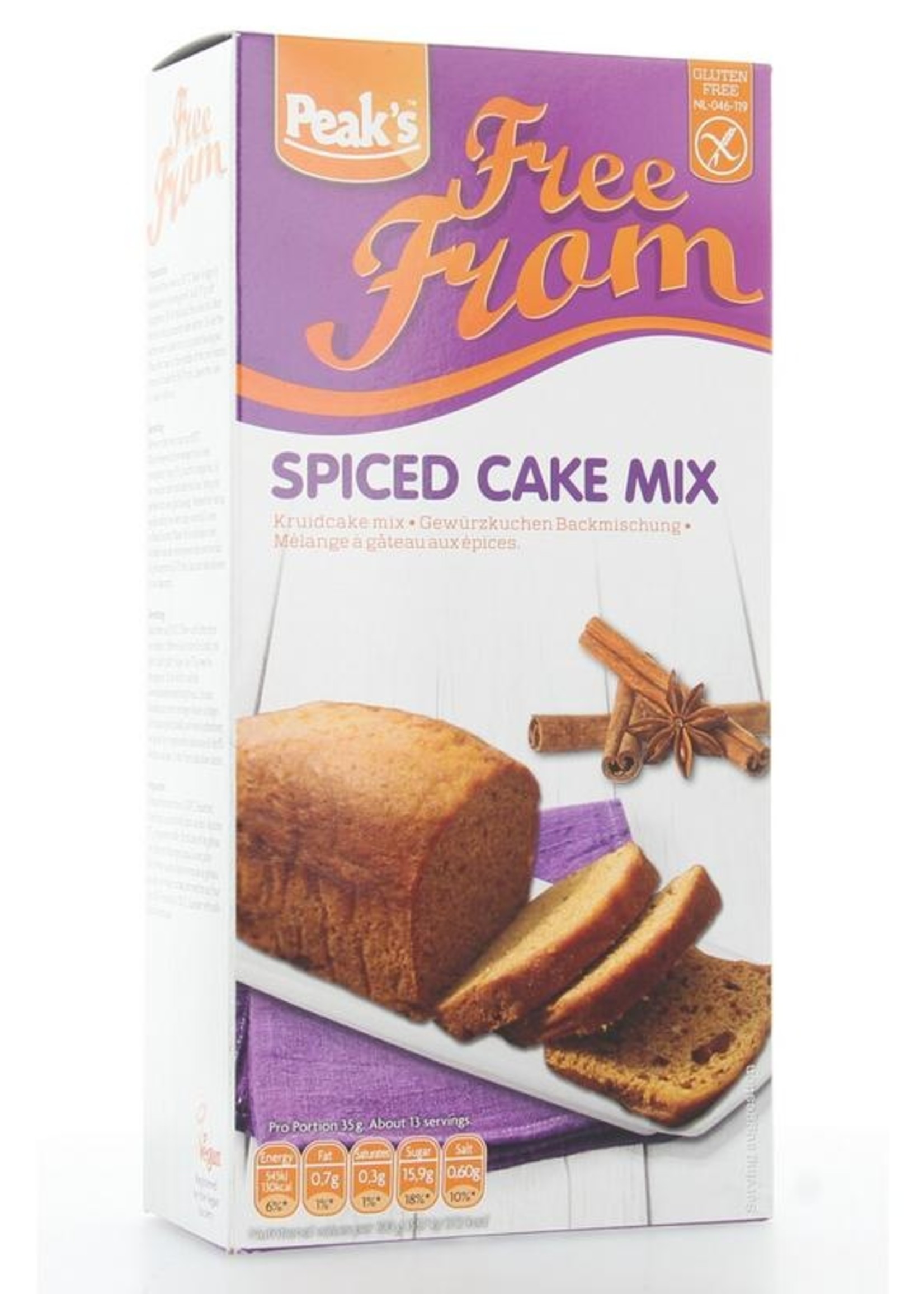 Peak's Kruidcakemix glutenvrij Peak's 450g