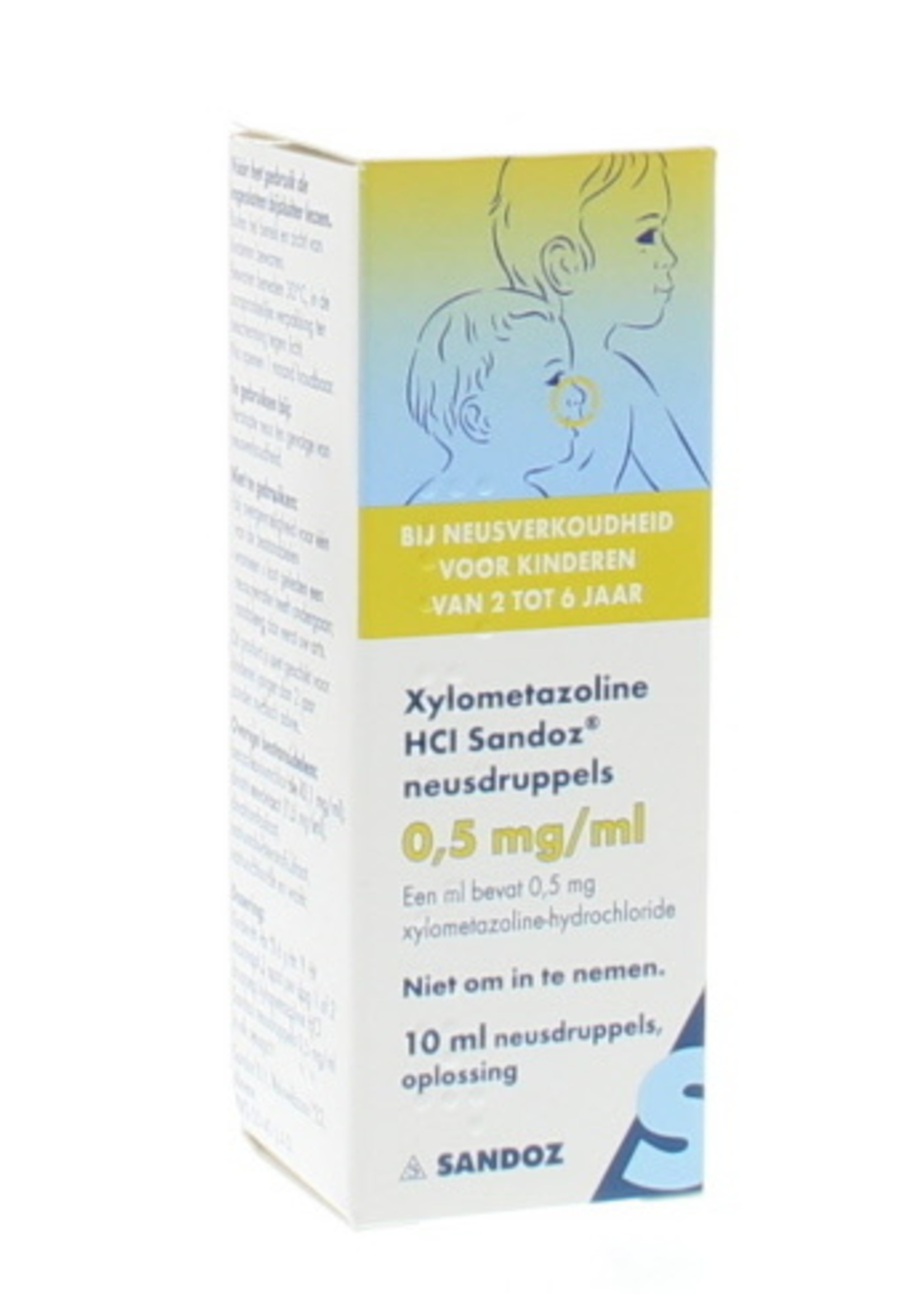 Sandoz Xylometazoline 0,5mg/ml druppels Sandoz 10ml