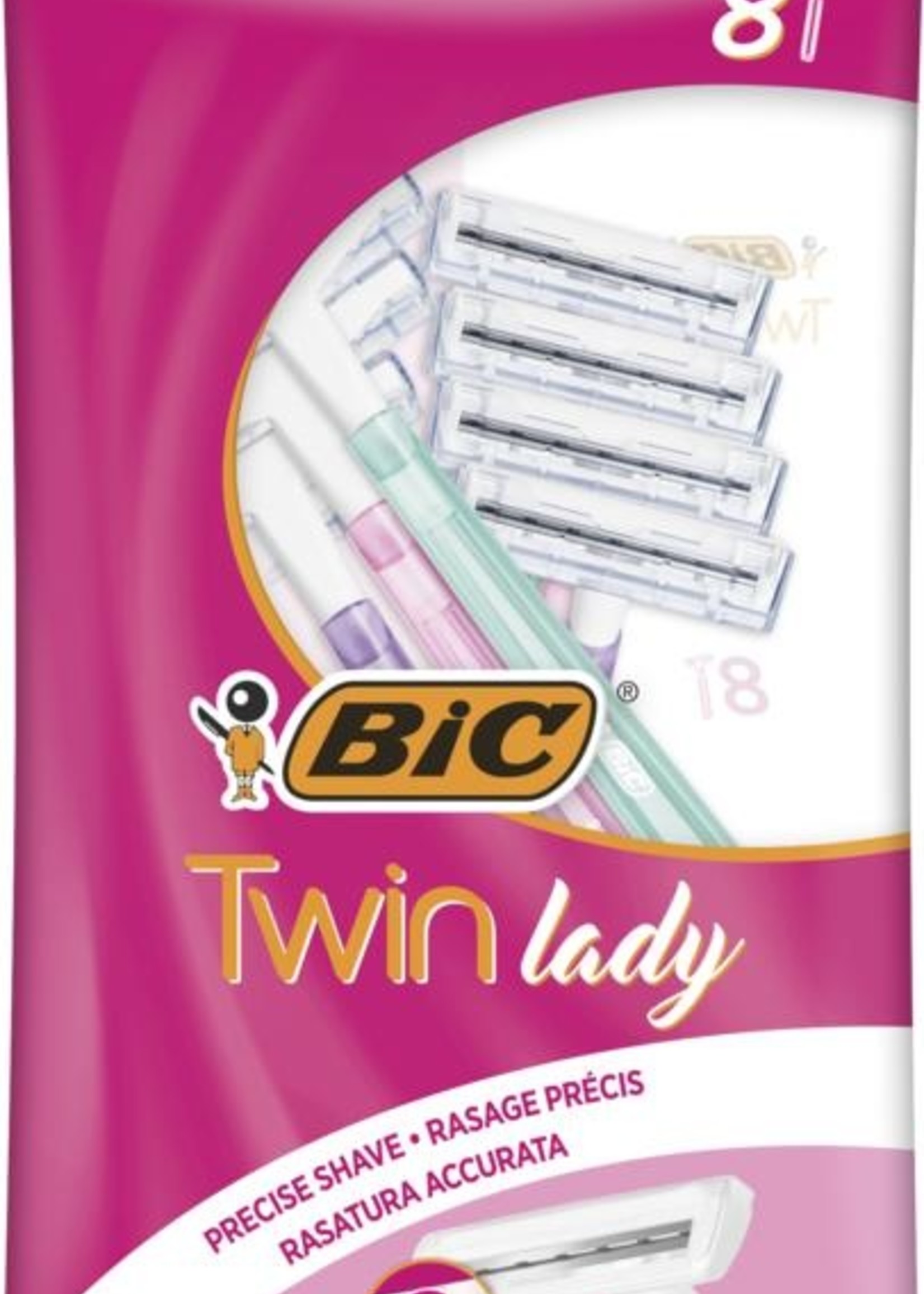 BIC Twin lady shaver pouch 8 BIC 8st