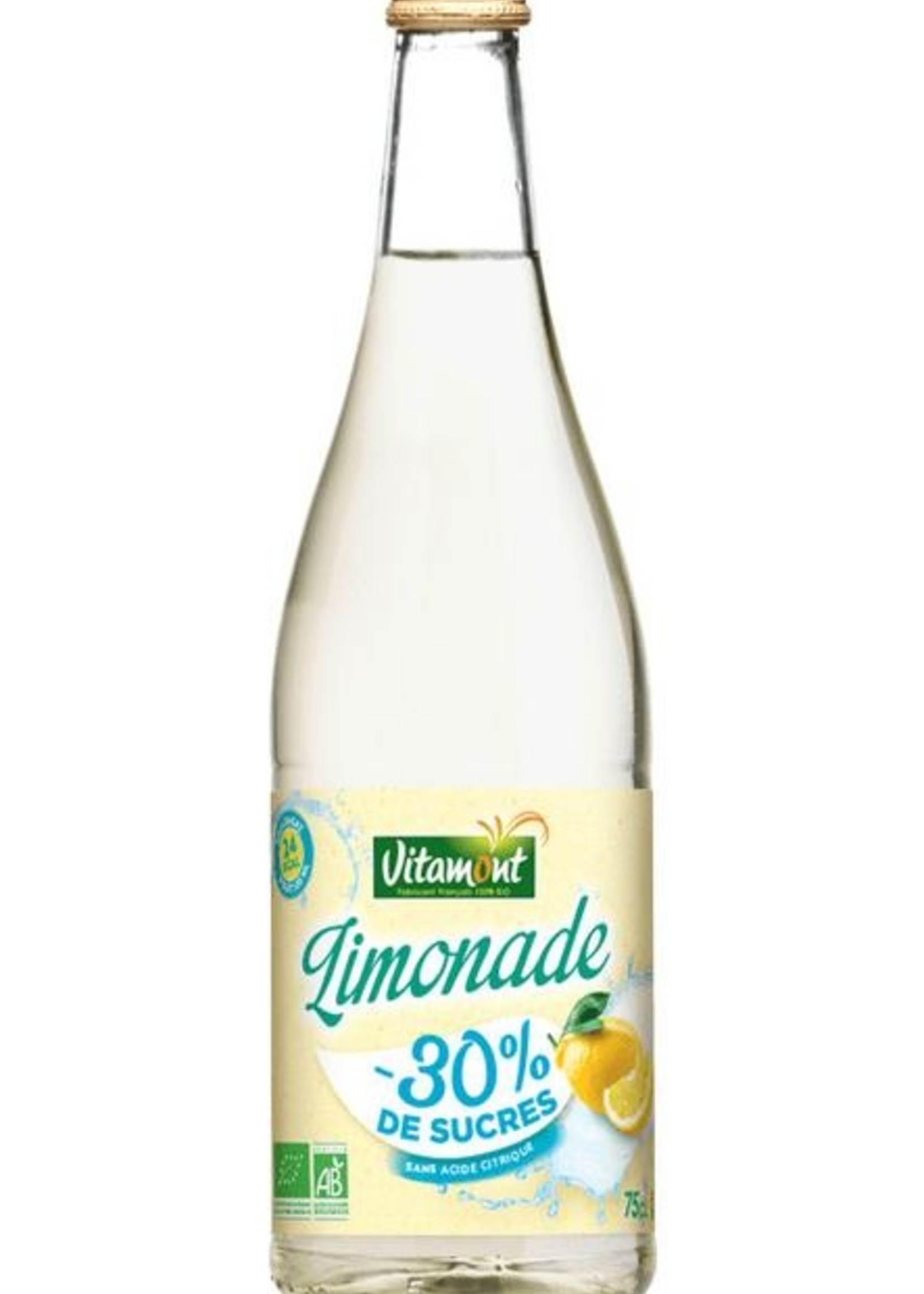 Vitamont Limonade citroen 30% minder suiker Vitamont 750ml