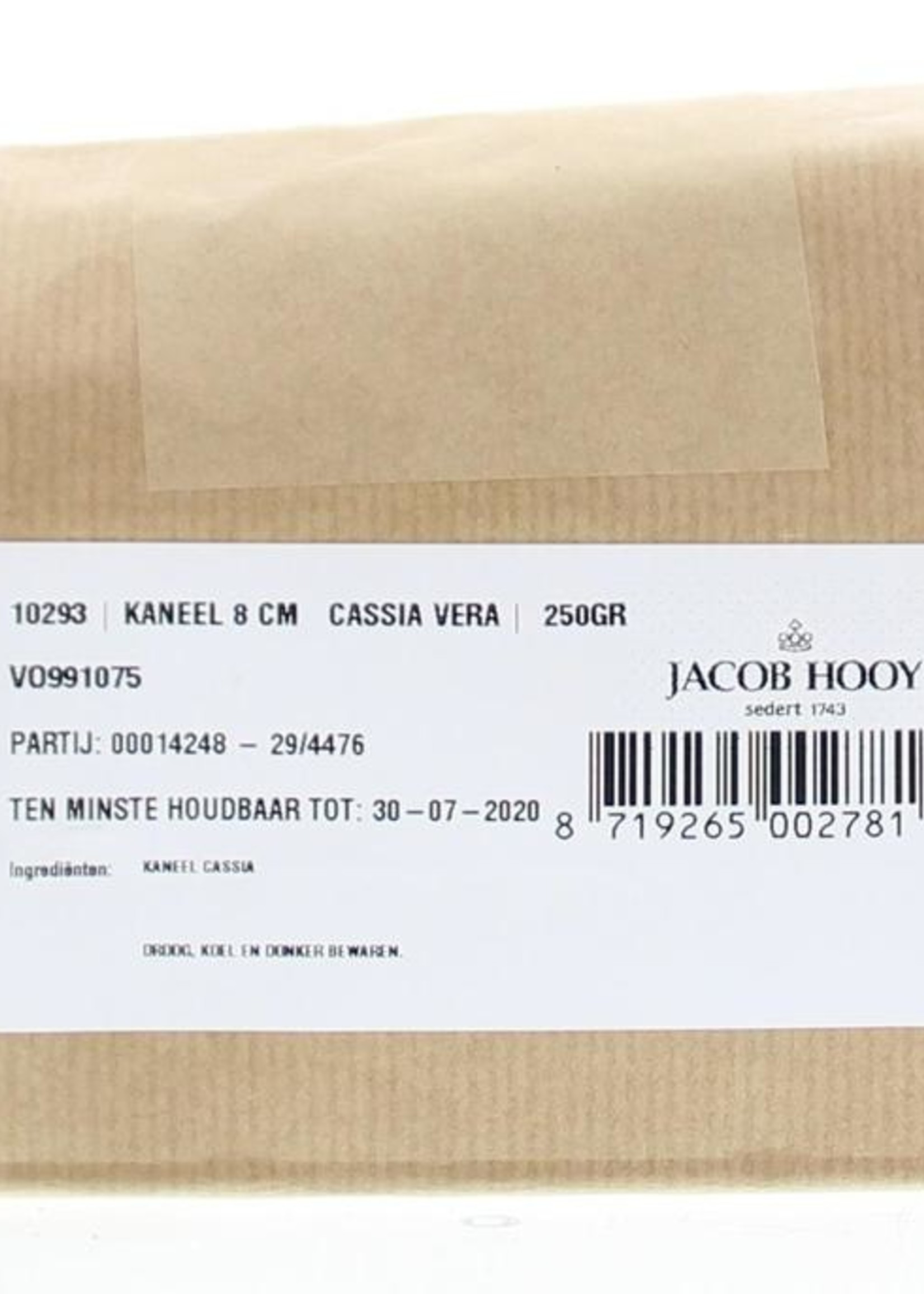 Jacob Hooy Kaneel pijpjes 8cm Jacob Hooy 250g