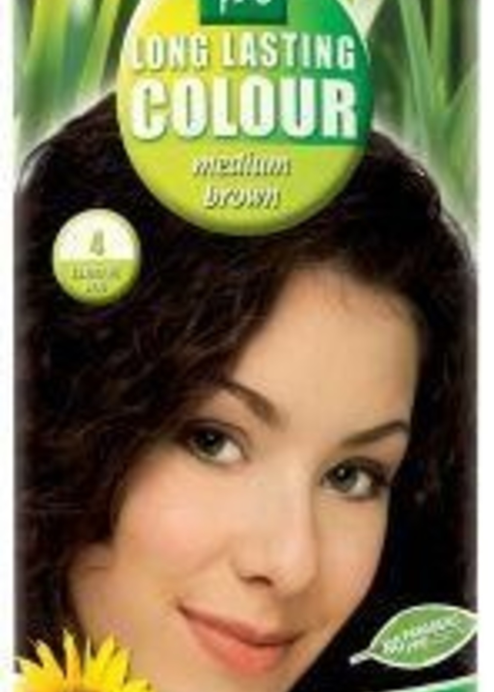 Henna Plus Long lasting colour 4 medium brown Henna Plus 100ml