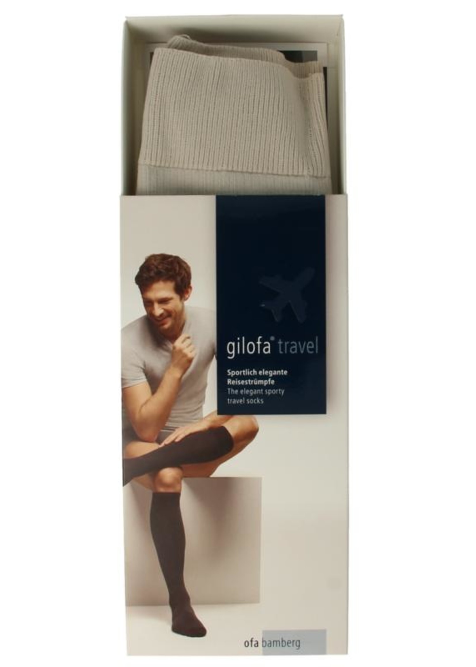 Gilofa Gilofa travel kniekous ad maat M I zand Gilofa 1paar