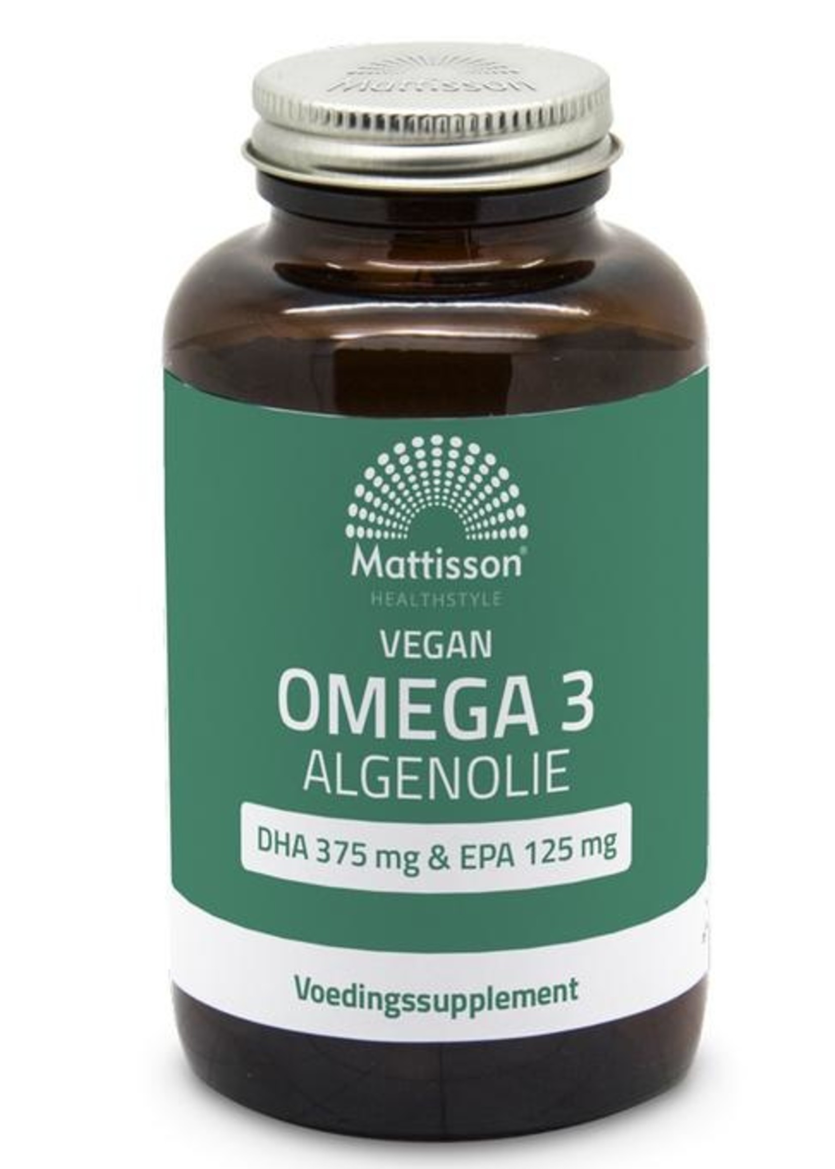 Mattisson Vegan omega 3 algenolie DHA 375mg EPA 125mg Mattisson 120sft