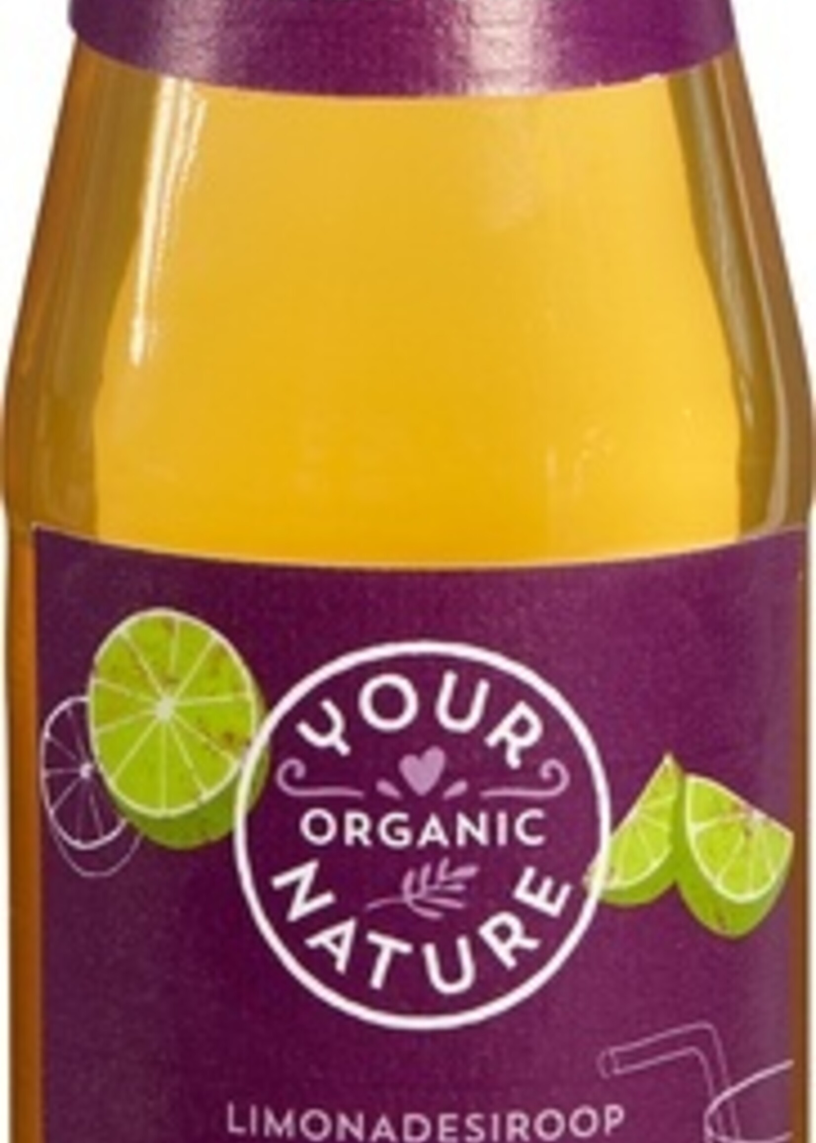Your Organic Nat Limonadesiroop limoen bio Your Organic Nat 500ml