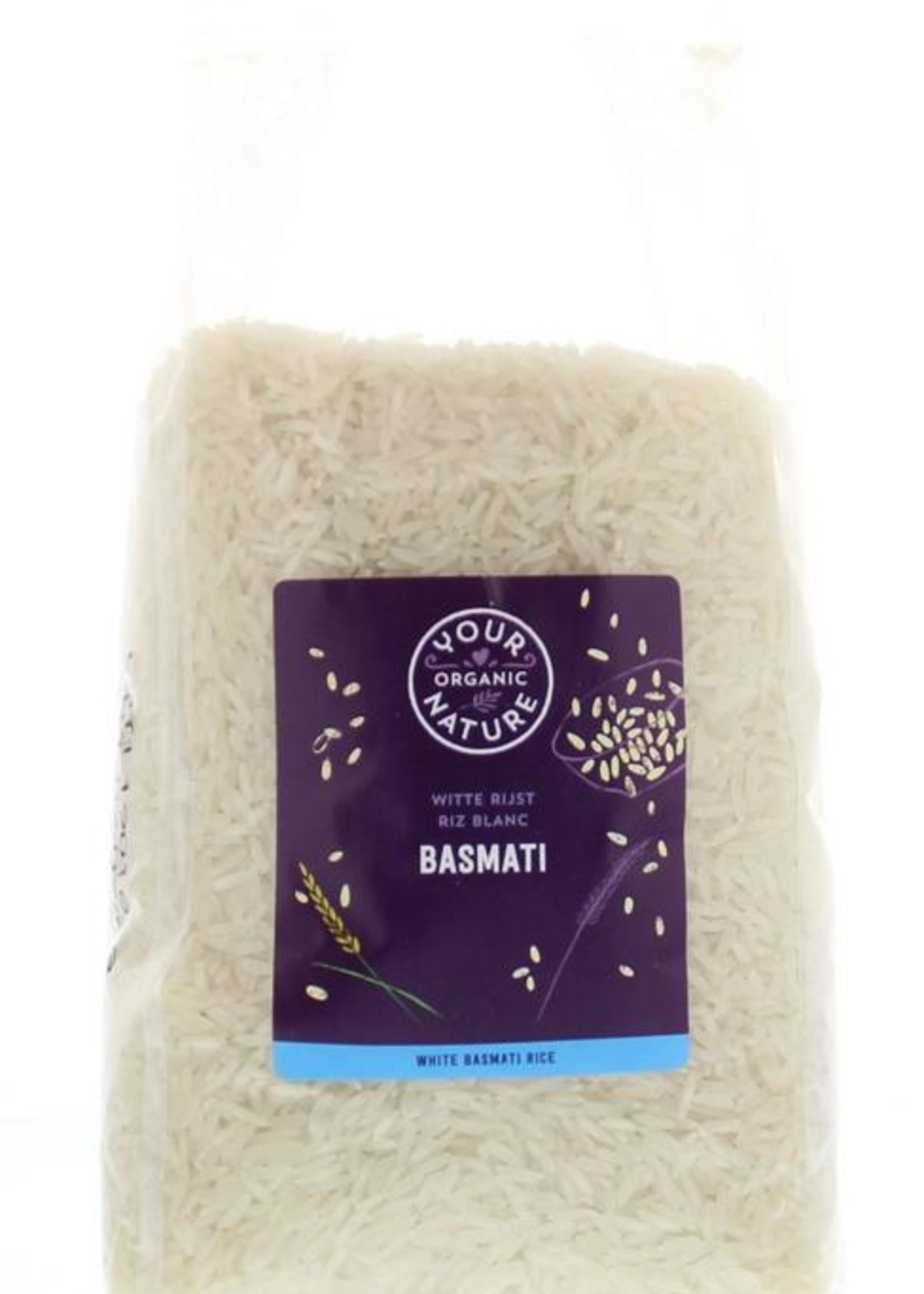 Your Organic Nat Basmati rijst wit bio Your Organic Nat 800g