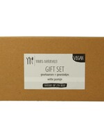 Yours Naturally Giftset 2 geurkaars&1x geurstokjes witte jasmijn Yours Naturally 1set